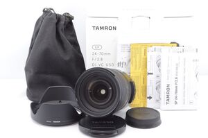 美品★TAMRON タムロン SP24-70mm F2.8 Di VC USD G2 A032E キヤノン Canon用 フルサイズ対応 大口径標準ズームレンズ★元箱付き R3077