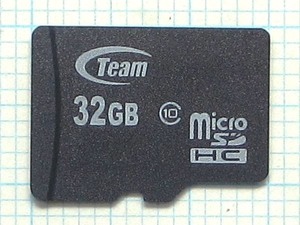 ★Team micro SDHC メモリーカード ３２ＧＢ 中古★送料６３円～