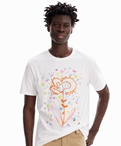 「Desigual」 半袖Tシャツ S ホワイト メンズ