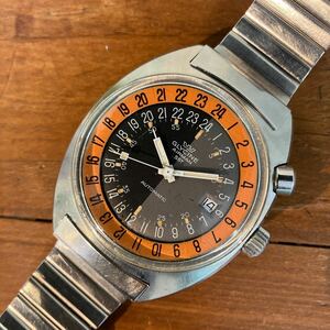 OH済み GLYCINE AIRMAN SST PUMPKIN オリジナルブレス グライシン エアマン 60年代 初期型 AS 1903 24時間 自動巻き vintage グリシン 