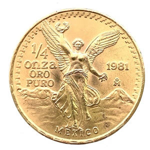 メキシコ金貨 自由の女神と蛇喰鷲 1981年 21.6金 8.6g コイン イエローゴールド コレクション Gold 美品