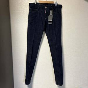 新品タグ付き　DSQUARED2 slim jean 48 ジーンズ デニム パンツ スリム ブルー　ディースク　ディースクエアード