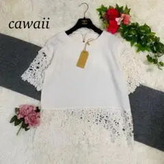 N109 新品未使用 タグ付き cawaii 刺繍 ブラウス　白 レディース