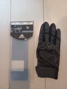 未使用即決 adidasアディダス BG DOUBLE BELT R 右手用 ブラック Lサイズ R8758-430903-L