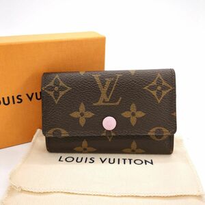 ルイヴィトン　キーケース　モノグラム　イニシャル入り M・K　箱付　M61285　CT5116　LOUIS VUITTON　中古◆3118/静岡清水店