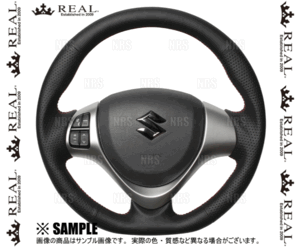 REAL レアル オリジナル (オールレザー/レッド×ブラックユーロステッチ)　スペーシア/カスタム　MK32S/MK42S　13/3～17/12 (MR31-LPB-RD