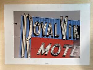 鈴木英人 アートポスター ROYAL VIKING MOTEL 大型B3サイズ 36.4×51.5ｃm　41