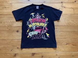 音楽フェス Tシャツ MISSION IMPOSSIBLE Kyoto2012 メンズ 半袖 Sサイズ 10-FEET 京都大作戦 ロック トップス 黒 グッズ ライブ E