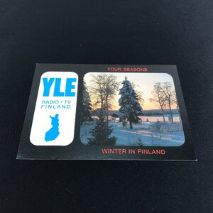 希少 ベリカード YLE Finnish Broadcasting Company フィンランド 1980年代 受信報告証明書 QSL S12-100