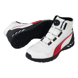 新品 PUMA プーマ 安全靴 RIDER 2.0 WHITE＆RED DISC MID 63.359.0 26.0cm