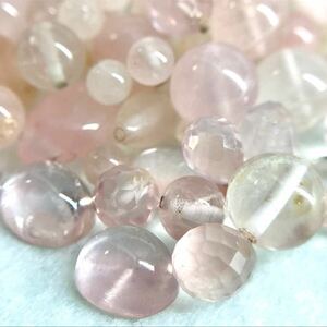 (天然ローズクォーツおまとめ 211ct)o ルース 裸石 宝石 ジュエリー カボション rose quartz jewelry クォーツ w4 56