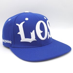 MISTER CARTOON LOS ANGELES LA SNAPBACK CAP HAT BLUE ミスターカートゥーン ロサンゼルス ロス ハット キャップ ブルー 青 帽子 刺繍