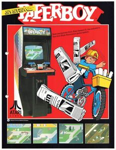 アタリゲームズ ペーパーボーイ Paperboy アーケード チラシ カタログ パンフレット