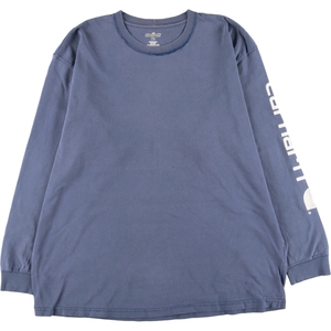 古着 カーハート Carhartt ロングTシャツ ロンT ドミニカ製 メンズXL /eaa430247