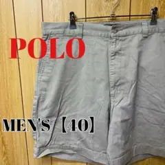 TN28　POLO Ralph Lauren　ショートパンツ【40】ベージュ系