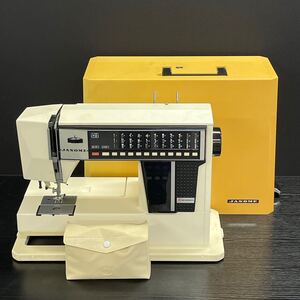 【12U48】1円スタート JANOME MODEL 5002 MEMORIA ジャノメ ミシン 手芸 手工芸 裁縫 ハンドクラフト フットペダル付き 通電確認済み