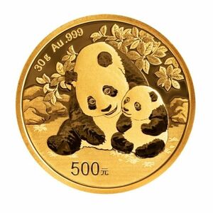 [保証書・カプセル付き] 2024年 (新品) 中国「パンダ」純金 30グラム 金貨