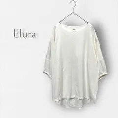 E5394M【Elura/エルーラ】七分袖Tシャツ カットソー ゆったり