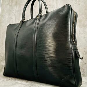 ■美品■LOUIS VUITTON ルイヴィトン エピ ポルトドキュマン・ヴォワヤージュ/ノワール 黒/メンズ ブリーフケース 定価38万 正規品