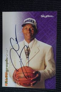 Ray Allen 1996-97 Fleer SkyBox Premium Autographics Rookie