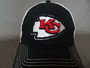 激レア USA購入【Fanatics】【NFL PRO LINE】NFL カンザスシティ チーフス 【Kansas City Chiefs】ロゴ刺繍入り メッシュキャップ中古良品
