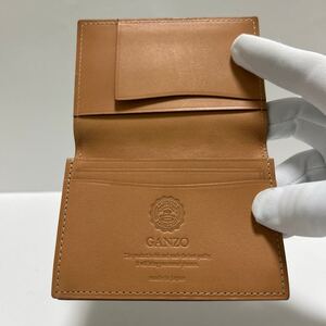 ☆良品☆ ◆GANZO ガンゾ　CORDOVAN コードバン　名刺入れ◆　カードケース　本革　ダークブラウン　MADE IN JAPAN 【送料無料】0131