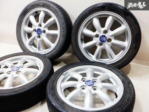 ダイハツ純正 L650S L660S ミラジーノ MINILITE ミニライト 15インチ 4.5J +45 4穴 PCD100 165/55R15 ホイール 4本価格 ムーブ タント ミラ