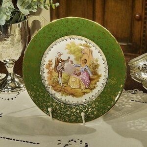 セール★西洋アンティーク Limoges リモージュ fragonard フラゴナール 絵皿 プレート meissner S045