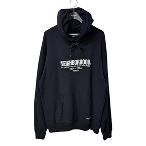 ネイバーフッド NEIGHBORHOOD 24SS CLASSIC SWEAT PARKA LS ロゴプリントプルオーバーパーカー 241FPNH-CSM04 サイズL 8047000104910