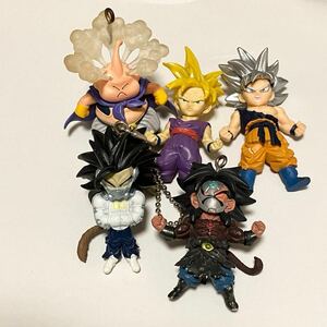 ドラゴンボール フィギュア ガチャガチャ 5個セット 人形 【魔神ブー 身勝手の極意 孫悟空 孫悟飯 悪のサイヤ人 ブロリーダーク 】USED