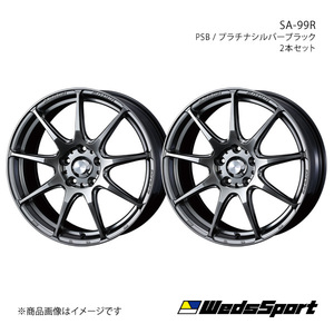 WedsSport/SA-99R ランサーエボリューション7/8/9 CT9A アルミホイール2本セット【18×8.5J 5-114.3 INSET35 PSB】0073916×2