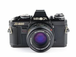 07364cmrk MINOLTA X500 + New MD 50mm F1.7 MF一眼レフカメラ フィルムカメラ