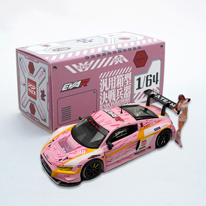 【新品未開封】エヴァRT8号機 X Works Audi R8 RQフィギュアセット （SUPER GT) EVA RACING 1/64