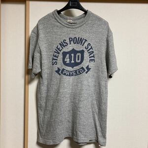 WAREHOUSE ウエアハウス STEVENS POINT STATE Tシャツ グレー Mサイズ 日本製