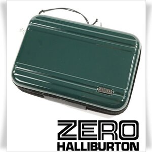 新品1円～★ZERO HALLIBURTON ゼロハリバートン アメニティケース ポーチ レーシンググリーン ポリカーボネート 正規店本物 ◆3897◆