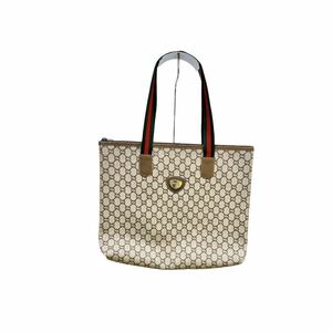 1円〜売り切り GUCCI グッチ オールドグッチ GGプラス トートバッグ GG柄 シェリーライン ヴィンテージ 同梱不可 【L1062】