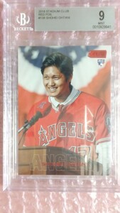 送料込即決 2018 Topps Stadium Club Red Foil #138 Shohei Ohtani BGS9/MINT 大谷翔平 鑑定済ルーキーカード レッドフォイル ドジャース