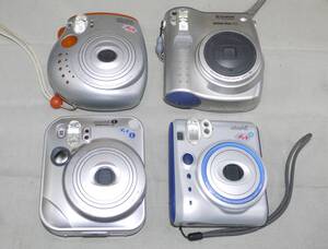 ☆ FUJIFILM 　「チェキ　instax mini10,mini20,mini30,mini55　4台セット」　動作未確認　インスタントカメラ　ジャンクで！ 