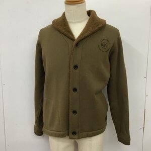 CLUCT L クラクト カーディガン 長袖 ショールカラー 裏ボア Cardigan 茶 / ブラウン / 10115071