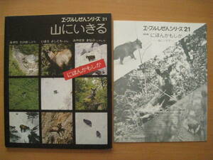 山にいきるにほんかもしか/今江祥智/宮崎学/千趣会エーブルしぜんシリーズ/付録付き/水野武雄/昭和レトロ/ニホンカモシカ/写真絵本