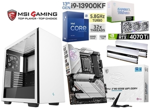 ■《第13世代》intel Core i9-13900KF/RTX4070Ti/水冷/Z790/DDR4 32GB/M.2SSD 1TB/850W/Win11 Pro/Office2021 ゲーミングPC