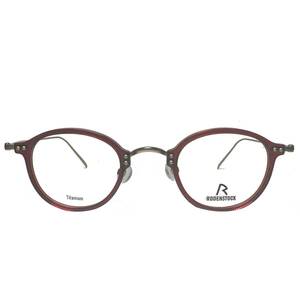 Rodenstock メガネ 正規新品 赤 ゴールド チタン素材 ドイツブランド ローデンストック 純正ケース付き / 度付き可能 