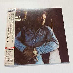 即決 紙ジャケ ブッカー・Ｔ．　エヴァーグリーン　帯付き　ＢＯＯＫＥＲ　Ｔ YA