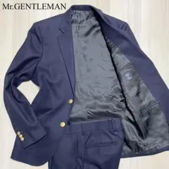 Mr.GENTLEMAN【美品】セットアップ M 紺 ESSENTIAL メンズ