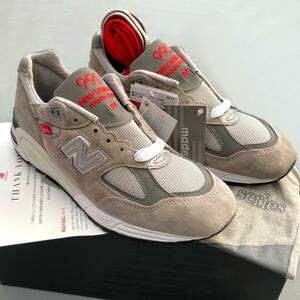 国内正規品 NB公式ストア購入 New Balance M990VS2 GRAY USA製 US8 26cm 新品 アメリカ米国製 M990v2 スニーカー グレー 納品書原本付き