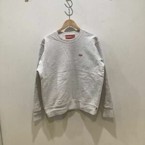 Supreme シュプリーム　2018s/s small box logo crew neck スモールボックスロゴ　クルーネック　スウェット　グレー　サイズS 659912 