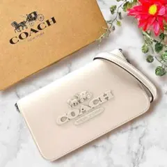 COACH  ワンカラー ショルダーバッグ  クラッチバッグ