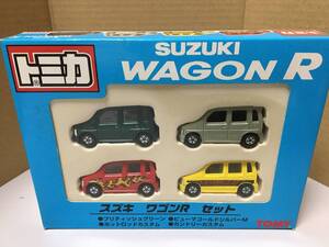 絶版トミカ　スズキ　ワゴンＲセット　SUZUKI WAGON R 未開封長期ストック品　希少