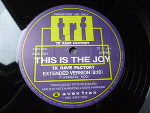 TRF / This Is The Joy レア 国内プロモ見本盤 12 アッパーRAVEサウンド　試聴