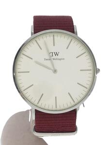 Daniel Wellington◆クォーツ腕時計/アナログ/ナイロン/WHT// CLASSIC クラシック C40S1//